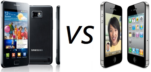 Samsung Galaxy s2  kontra iphone 4s