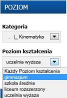 Tak wygląda nowe filtrowanie zadań z fizyki wraz z rozwiązaniami!