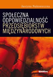 Okładka: Społeczna odpowiedzialność przedsiębiorstw międzynarodowych