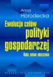 Okładka: Ewolucja celów polityki gospodarczej