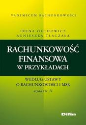 Okładka: Rachunkowość finansowa w przykładach według ustawy o rachunkowości i MSR